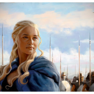 Daenerys Targaryen portrait from Game of Thrones