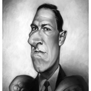 H. P. Lovecraft caricature