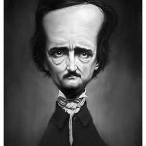 Edgar Allan Poe caricature