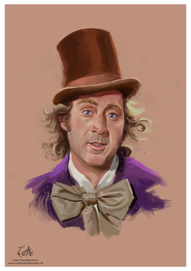 Portrait of Gene Wilder as Willy Wonka