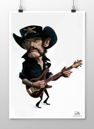 Lemmy caricature print